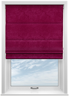 Faux Suede, Aubergine - Roman Blind